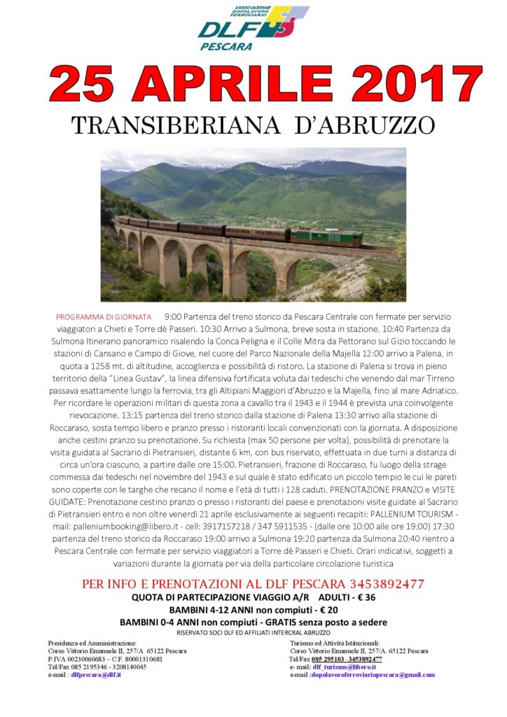 156 -..................TRANSIBERIANA 25 APRILE 2017